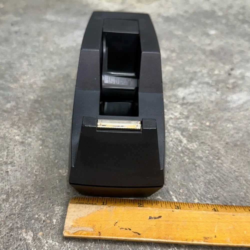 Vintage Scotch 3M C-40 Weighted Tape Dispenser Black Heavy Duty
